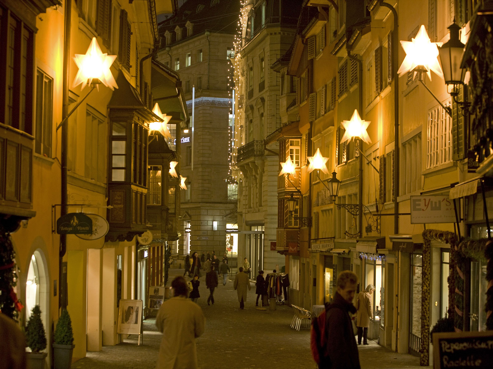 Zürich Altstadt Weihnachtsbeleuchtung