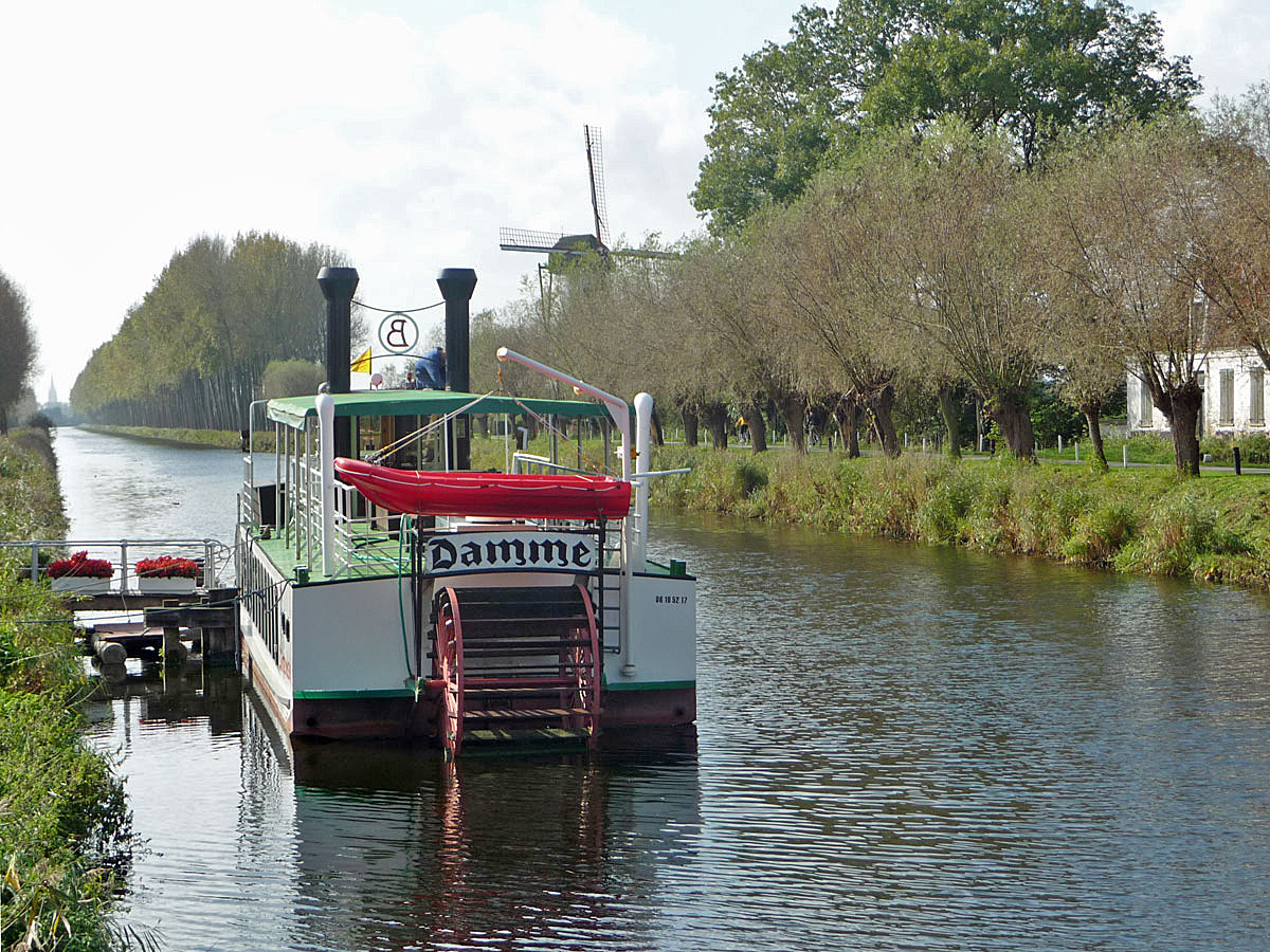 Schaufelraddampfer Damme in Flandern