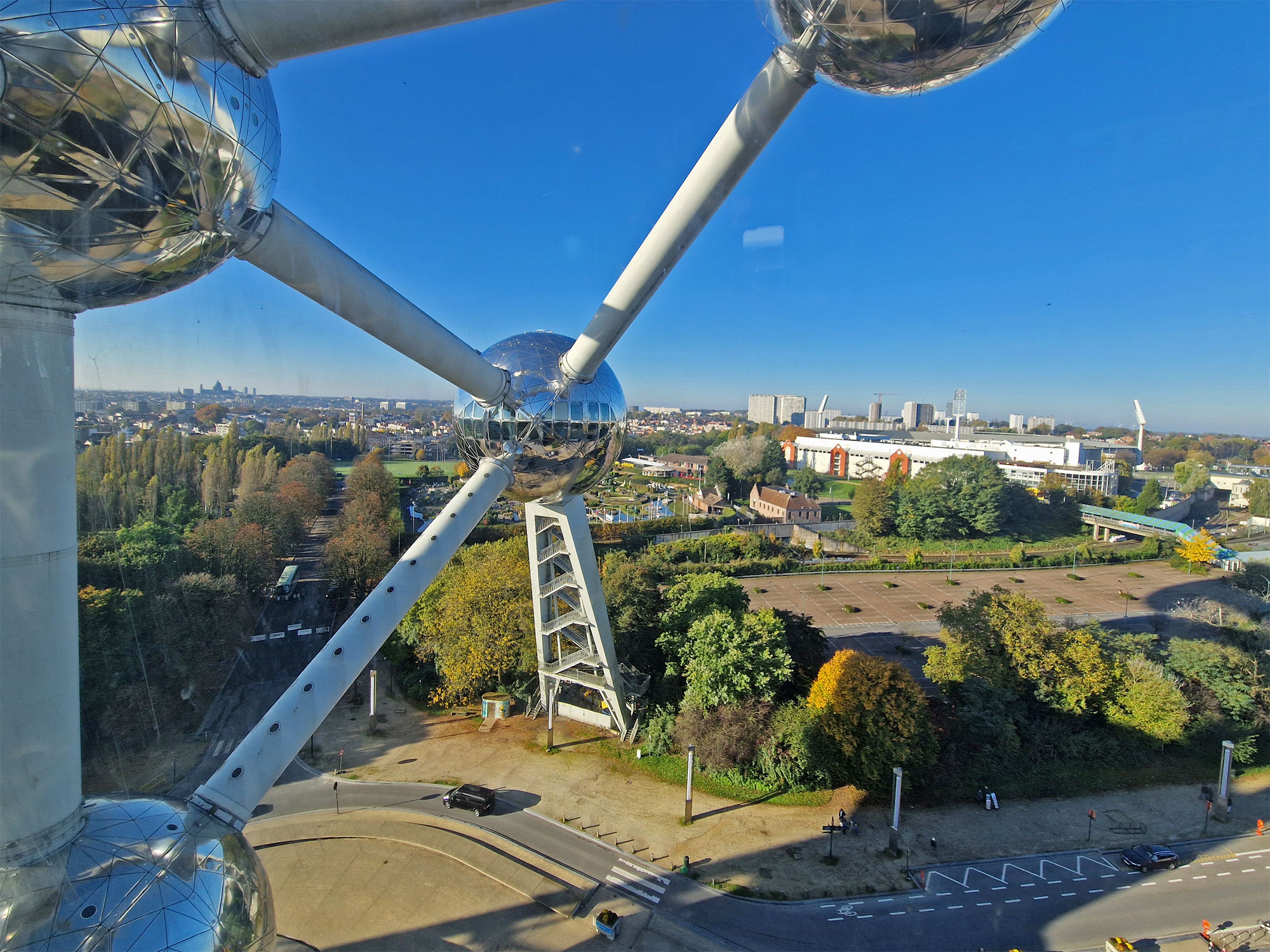 Brüssel Atomium Ausblick
