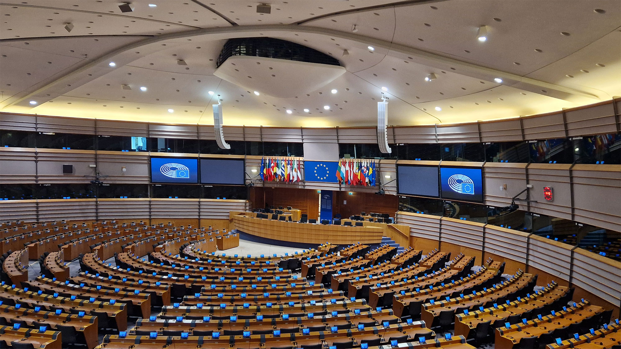 Brüssel Europäisches Parlament Plenarsaal