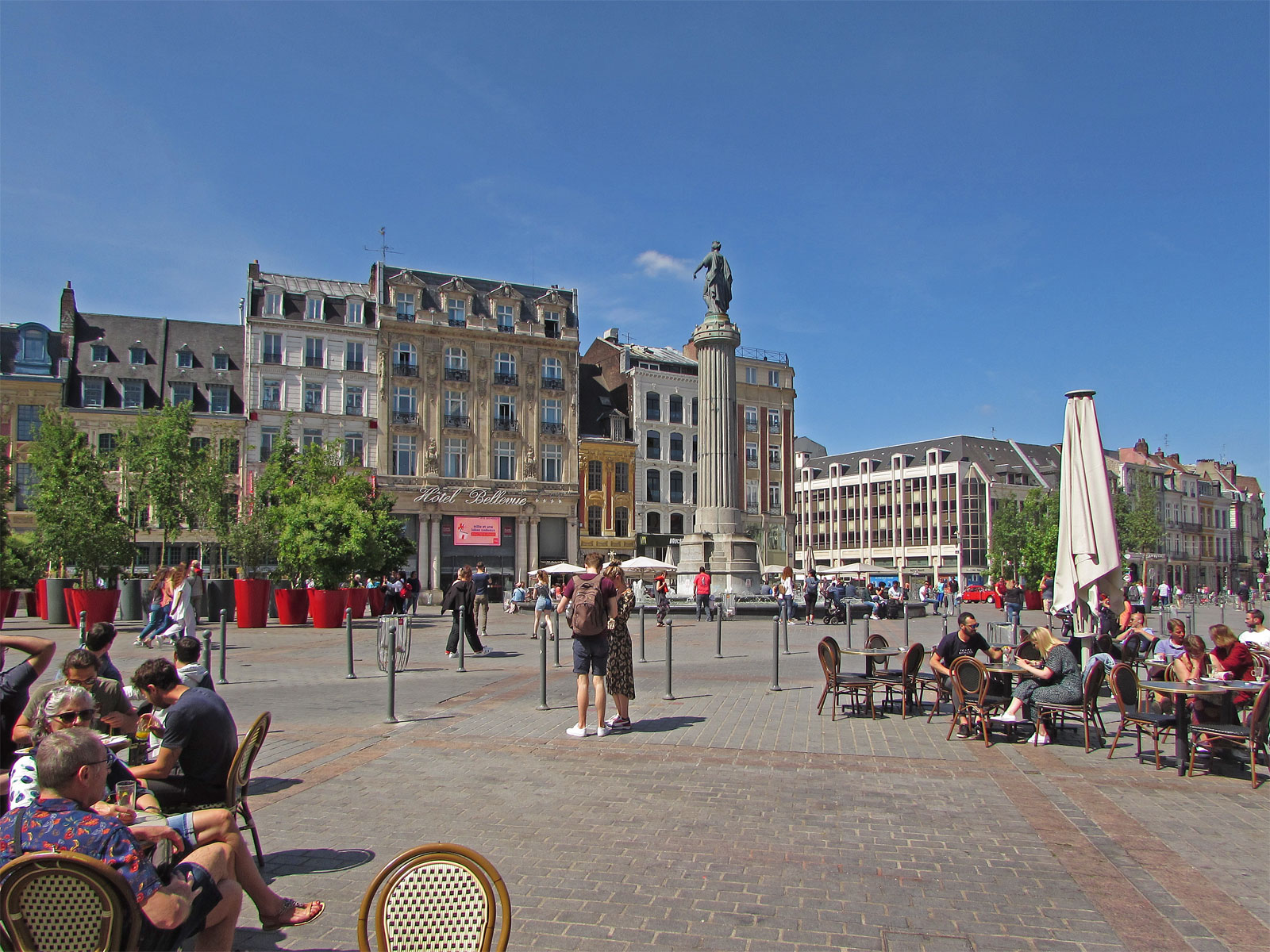 Lille Grand Place Säule