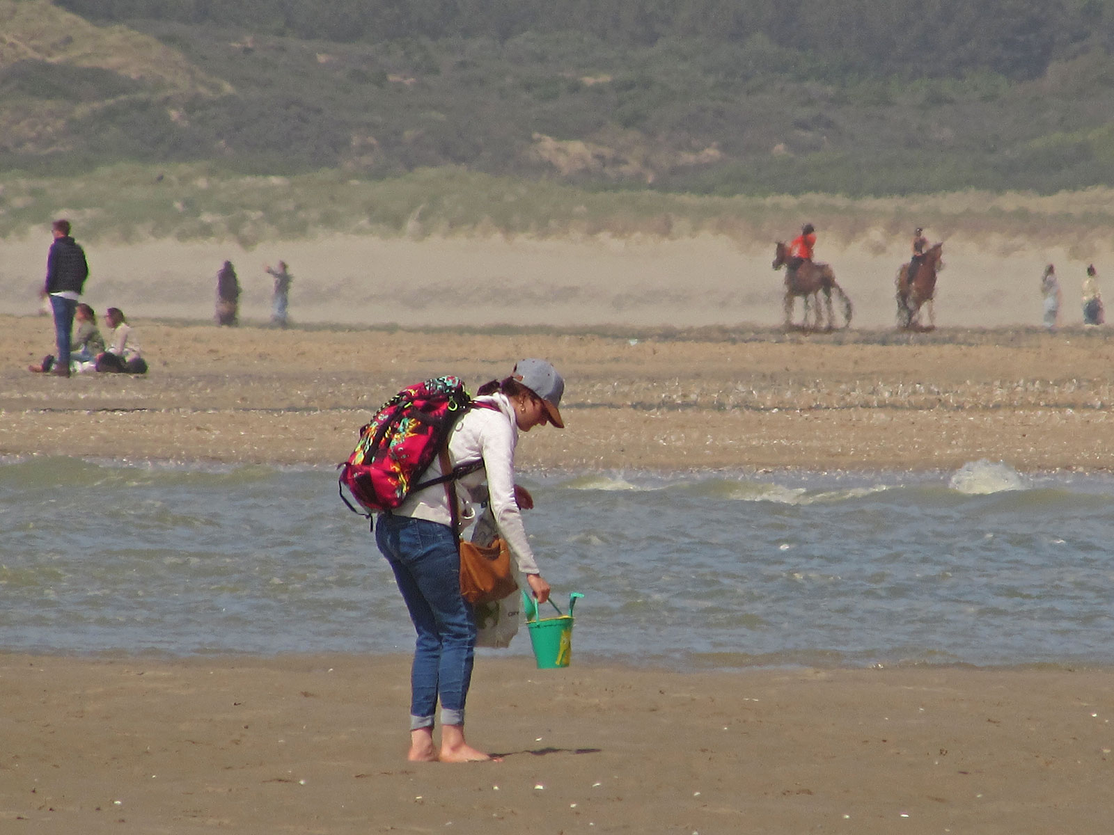 Le Touquet-Paris-Plage Strand mit Frau