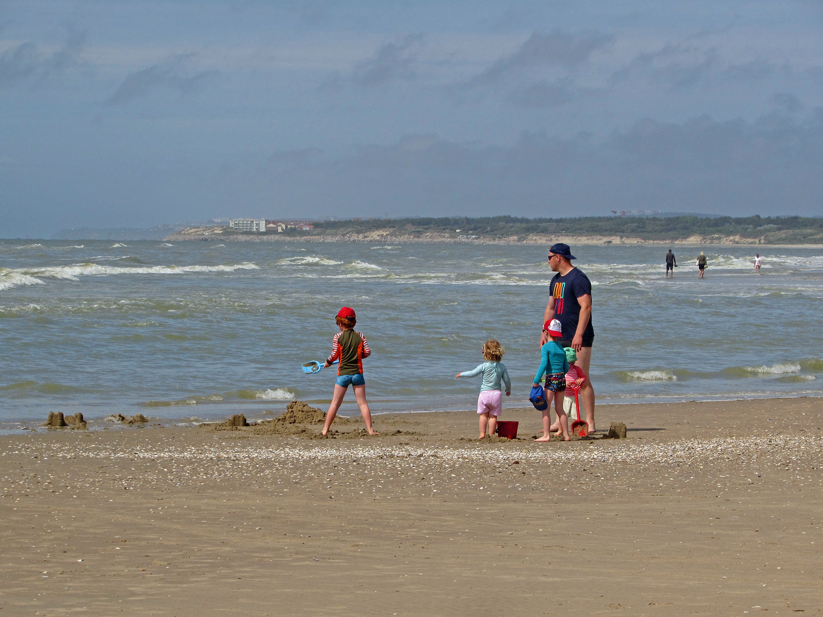 Le Touquet-Paris-Plage Strand mit Menschen