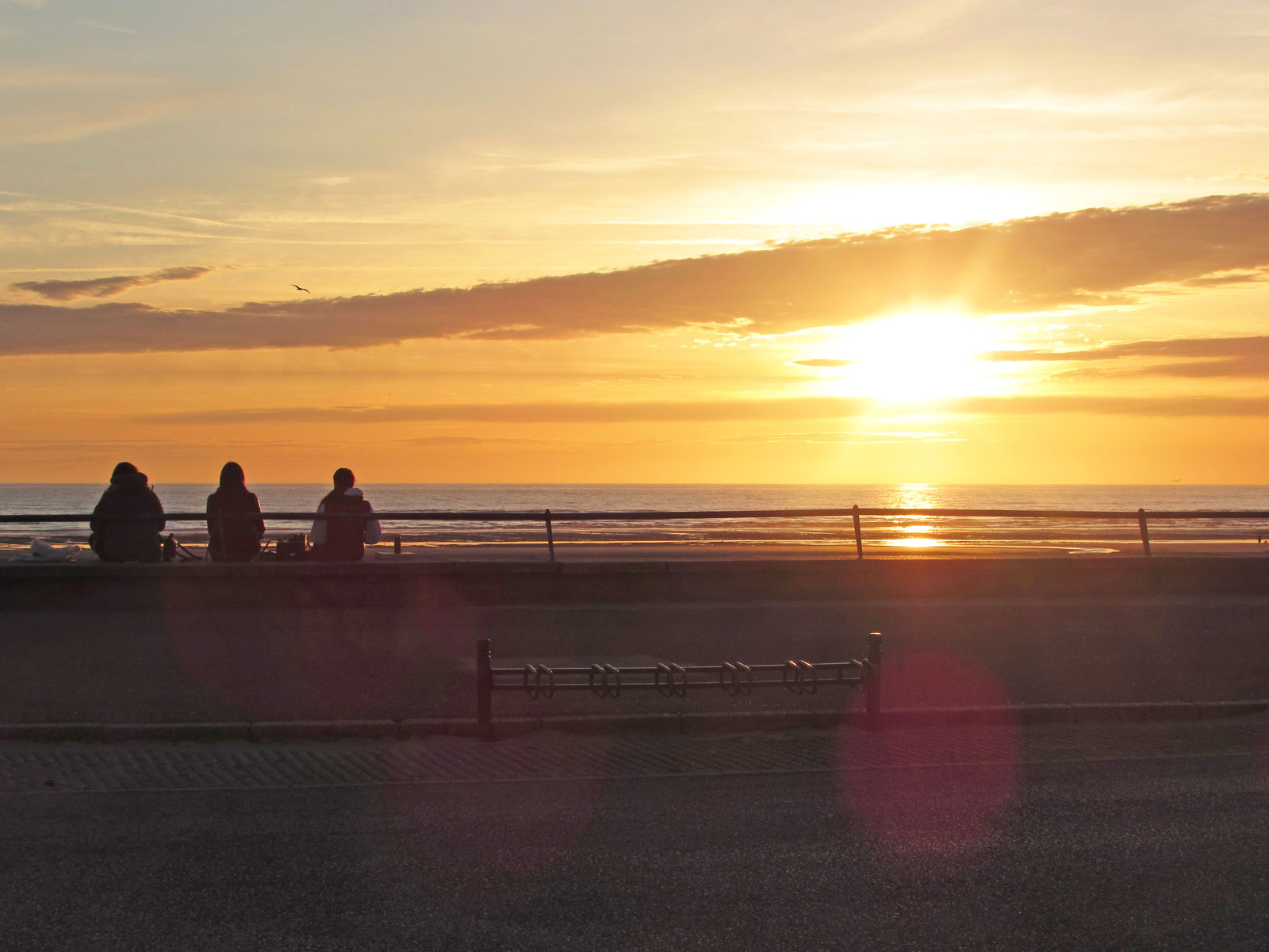 Opalküste Le Touquet Strand Sonnenuntergang
