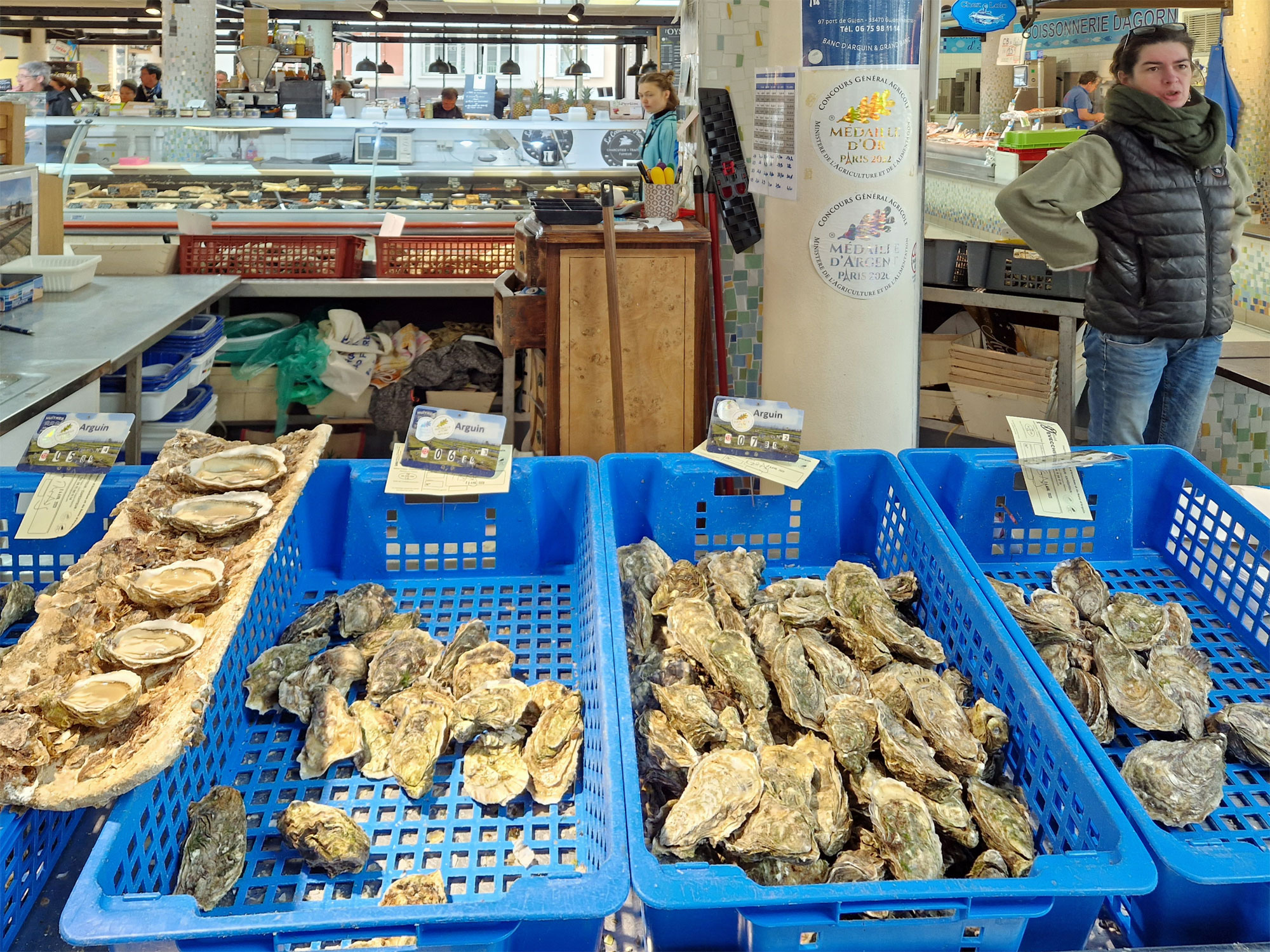 Arcachon Markthalle Austern