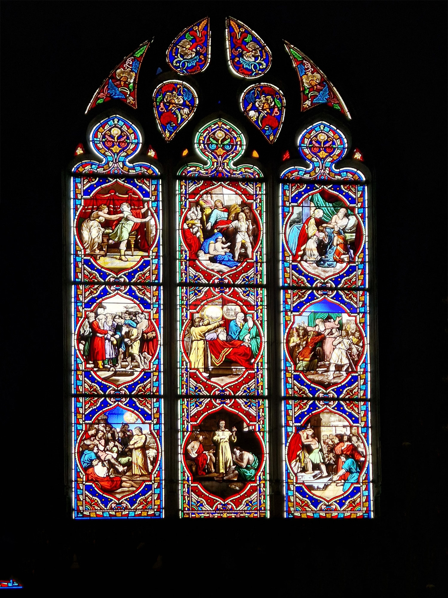 Poitiers Notre Dame la Grande Kirchenfenster
