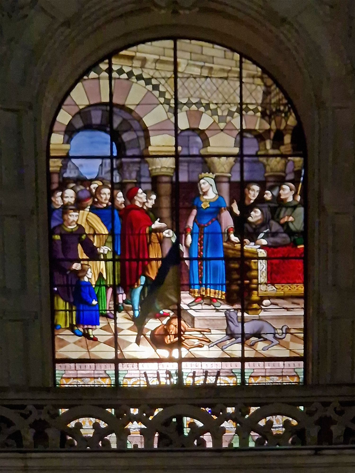 Poitiers Rathaus Buntglasfenster