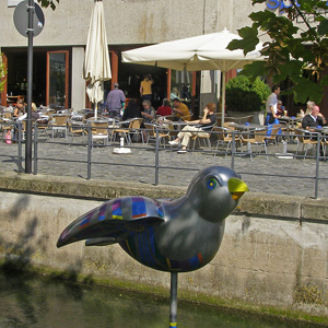 Ulm Spatz Skulptur