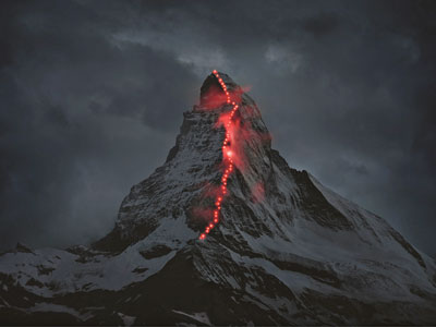 Matterhorn Jubiläum Illumination