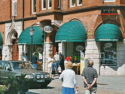 Südschweden Ystad Buchhandlung außen