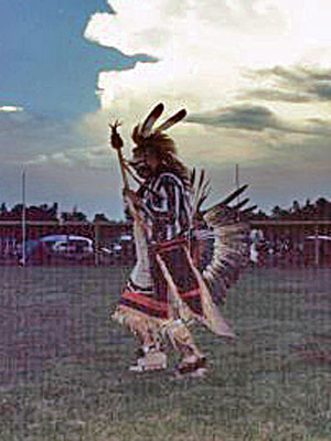 South Dakota Pine Ridge Reservation Krieger beim Grastanz