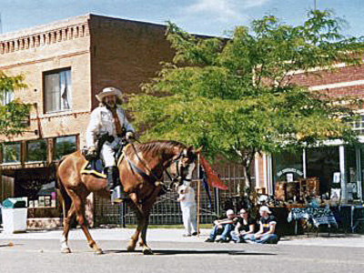 Hardin Montana Parade mit Tony Austin als General Custer